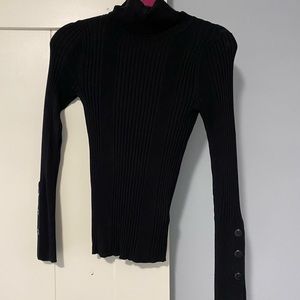 Anthropologie turtleneck sweater with button sleeves size XS